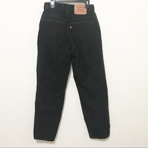 Vtg Levi’s 550 Black Denim High Waisted Mom Jeans